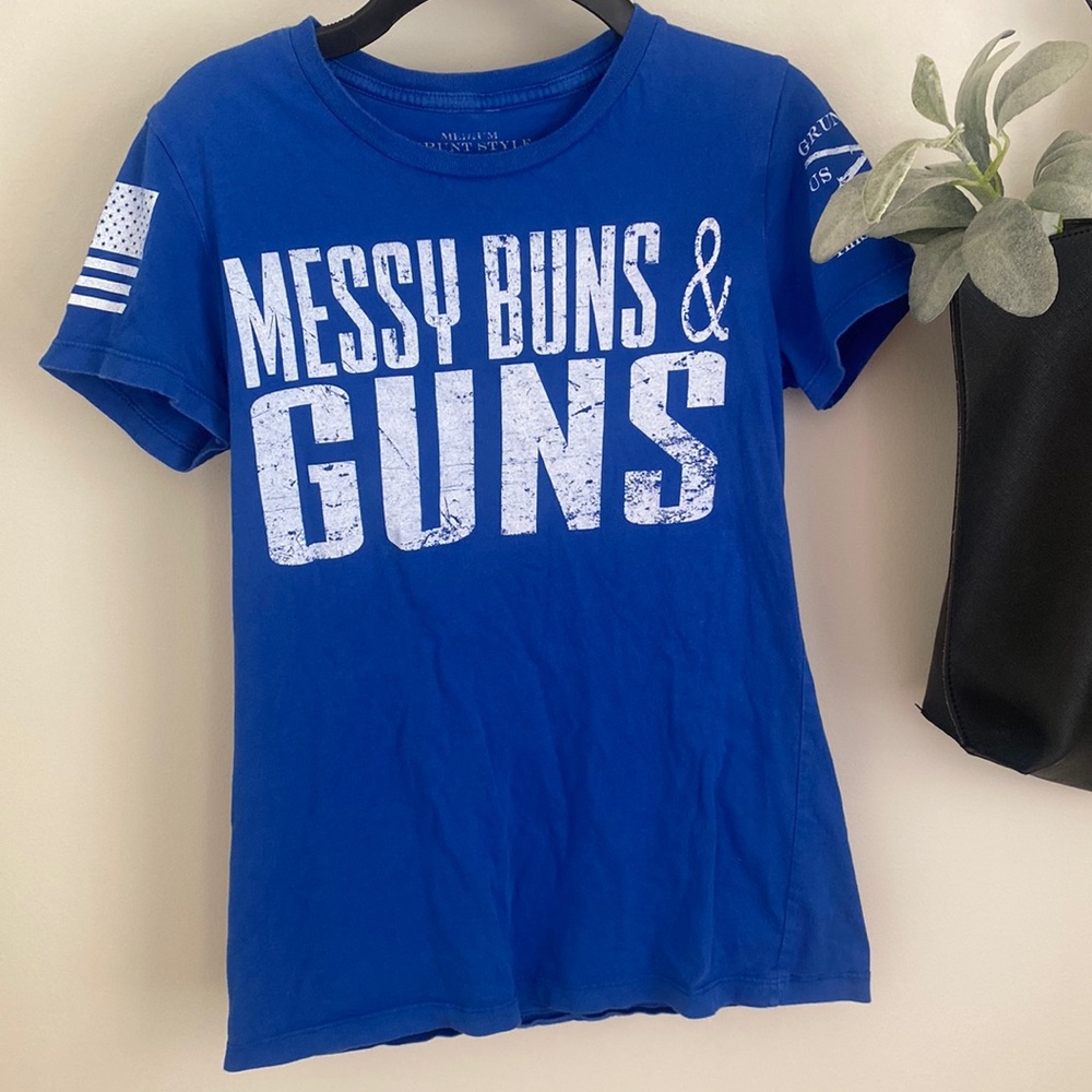 Blue Size small GRUNT STYLE patriotic tee shirt
